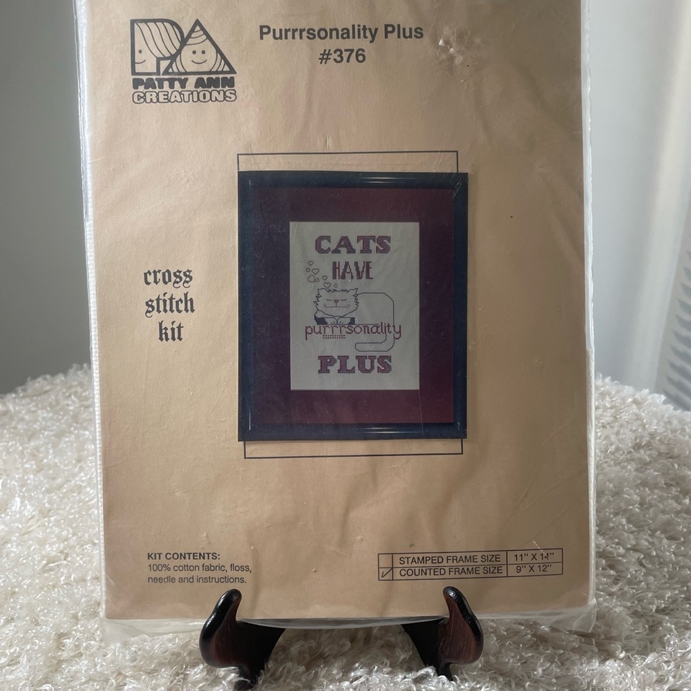 Patty Ann Creations Purrrsonality Plus #376 Counted Cross Stitch